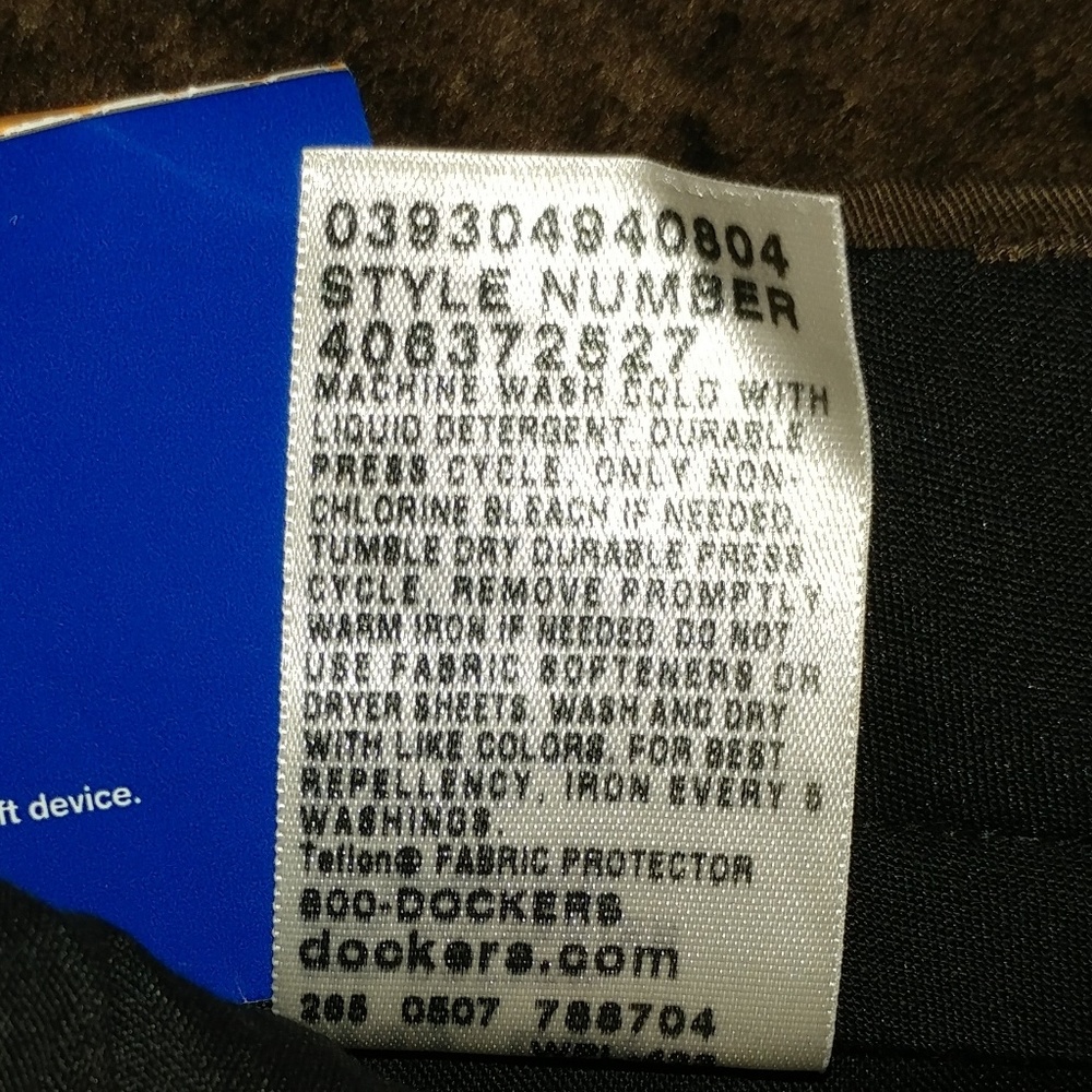 Men's Docker dark brown pants - Picture 4 of 5